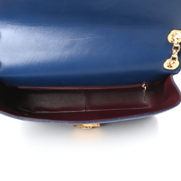 Chanel Blue Quilted Leather Shoulder Bag - Picture 6 of 6